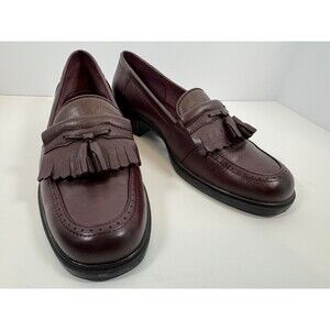 Laura Scott Marshall Slip-on Brown Loafers w/ Tassel Barely Worn Size 7